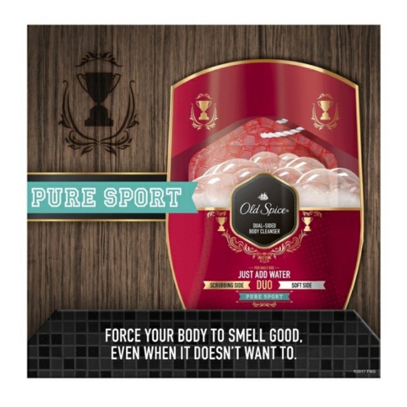 Old Spice Pure Sport Dual Sided Body Cleanser Soap on a Rope Shower Tool NEW - Picture 3 of 13